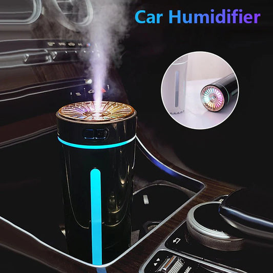 Wireless Air Humidifier For Car; 800mAh Rechargeable Cool Mist